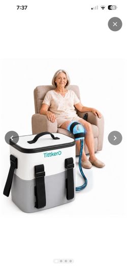 Ice Machine for Knee After Surgery with Continuous Cold Circulation, Cold Therapy Machine, Ice Therapy Machine with Physical Compression Quiet Pump fo