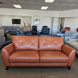 100% Leather Sofa- Myia