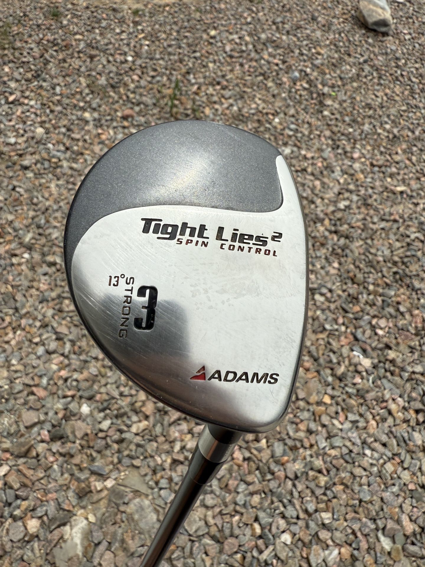 ADAMS GOLF Tight Lies 2 Spin Control 13 Strong 3 Wood Stiff Shaft