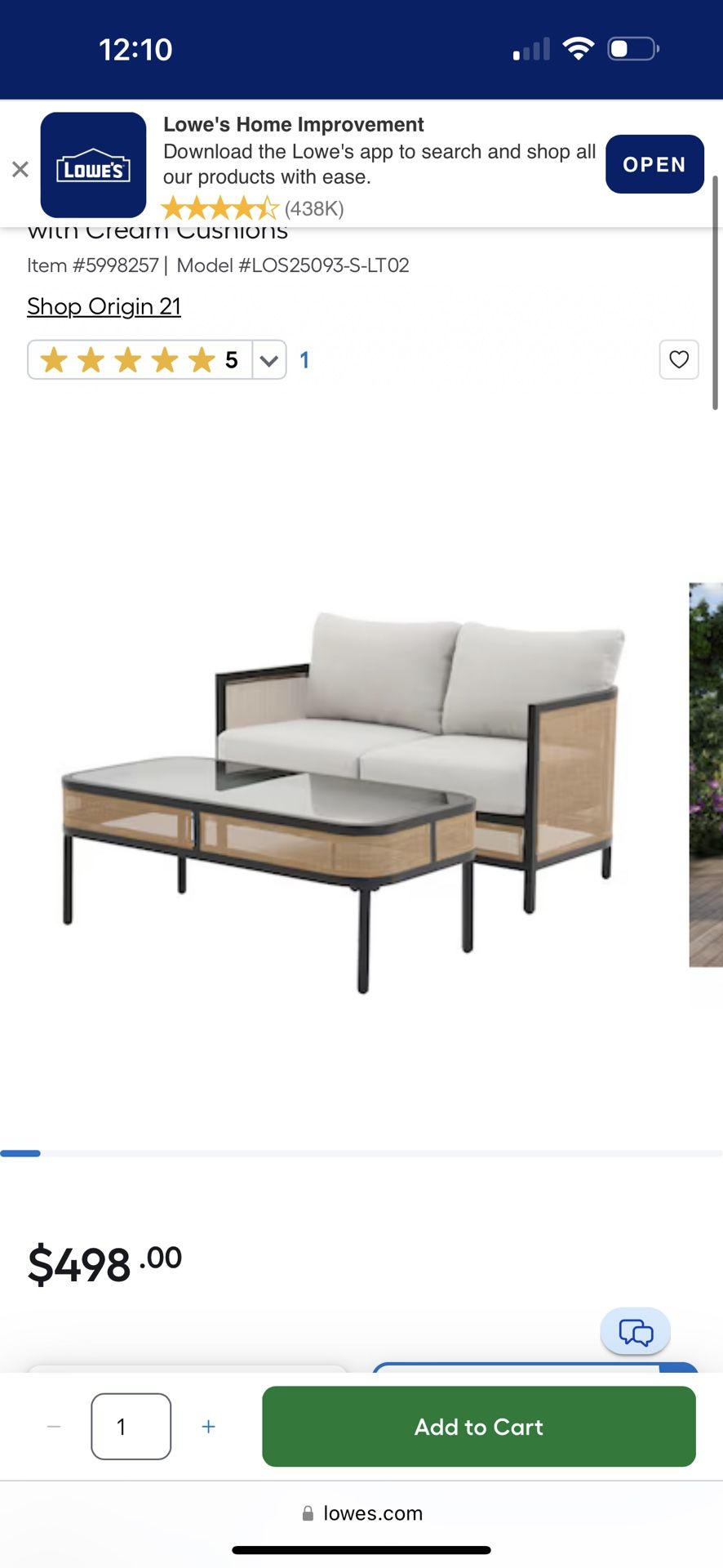 BRAND NEW Loveseat And coffee table Set