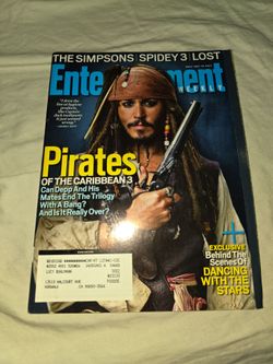 May 18, 2007 issue of Entertainment Weekly featuring Johnny Depp on the cover to promote Pirates of the Caribbean: At World's End