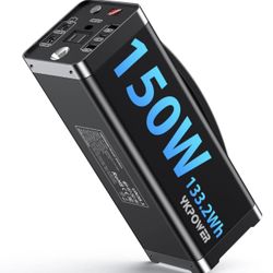 Portable Power Station 150W, 133.2 Wh/36000mAh Fast Charging