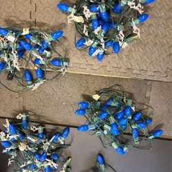 Blue C9 Christmas Lights