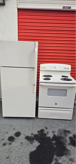 Preown super clean stove and refrigerator set