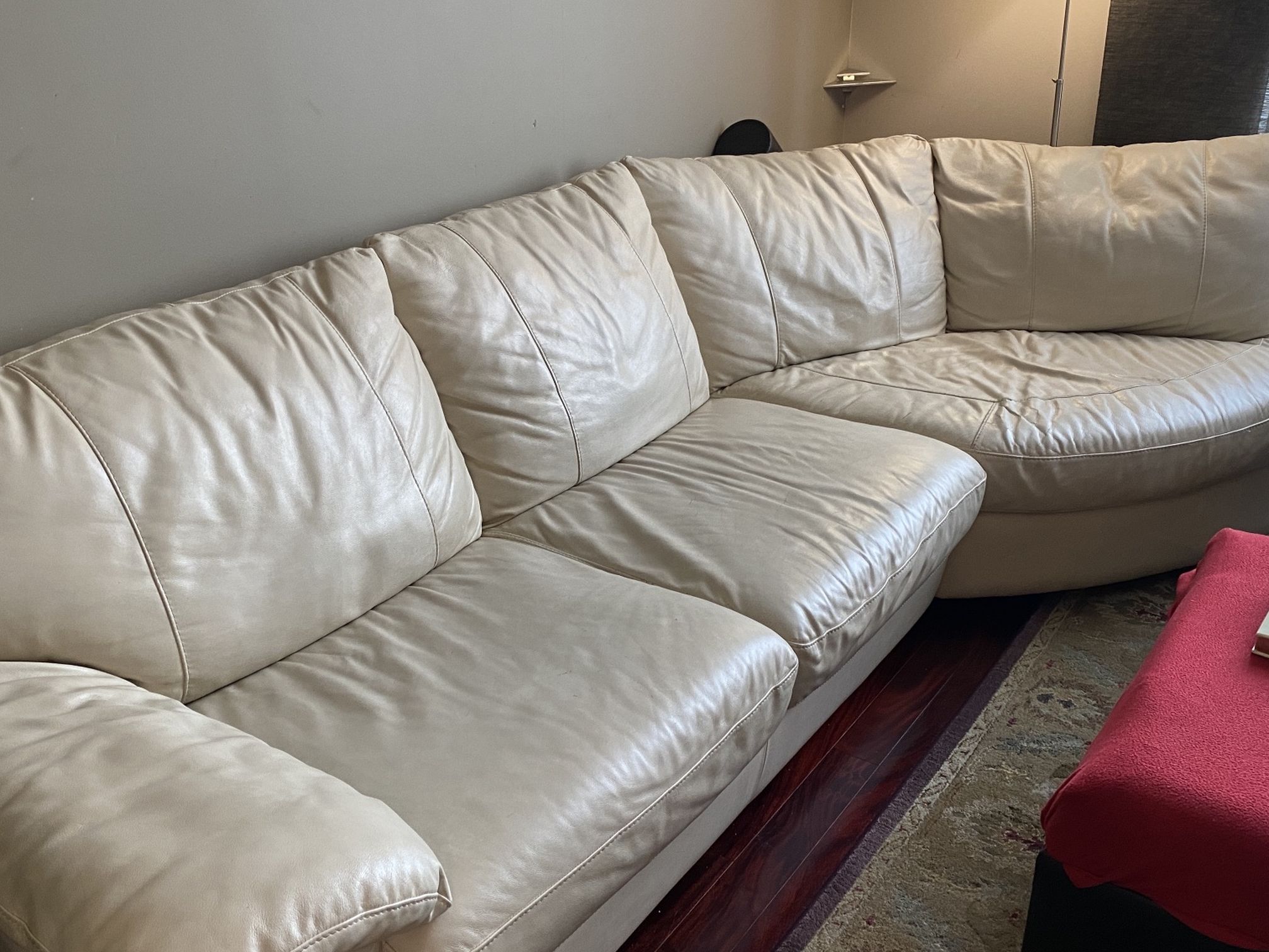 IKEA Leather Sofa 