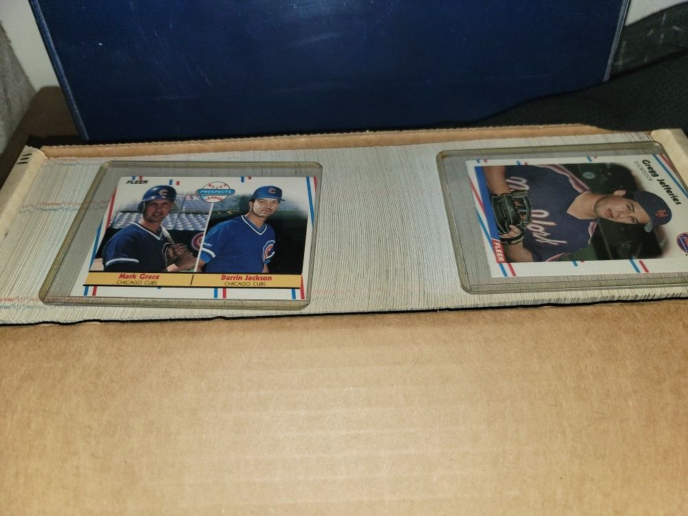 1988 Fleer Baseball Card Set Complete Mark GRACE ROOKIE CARD