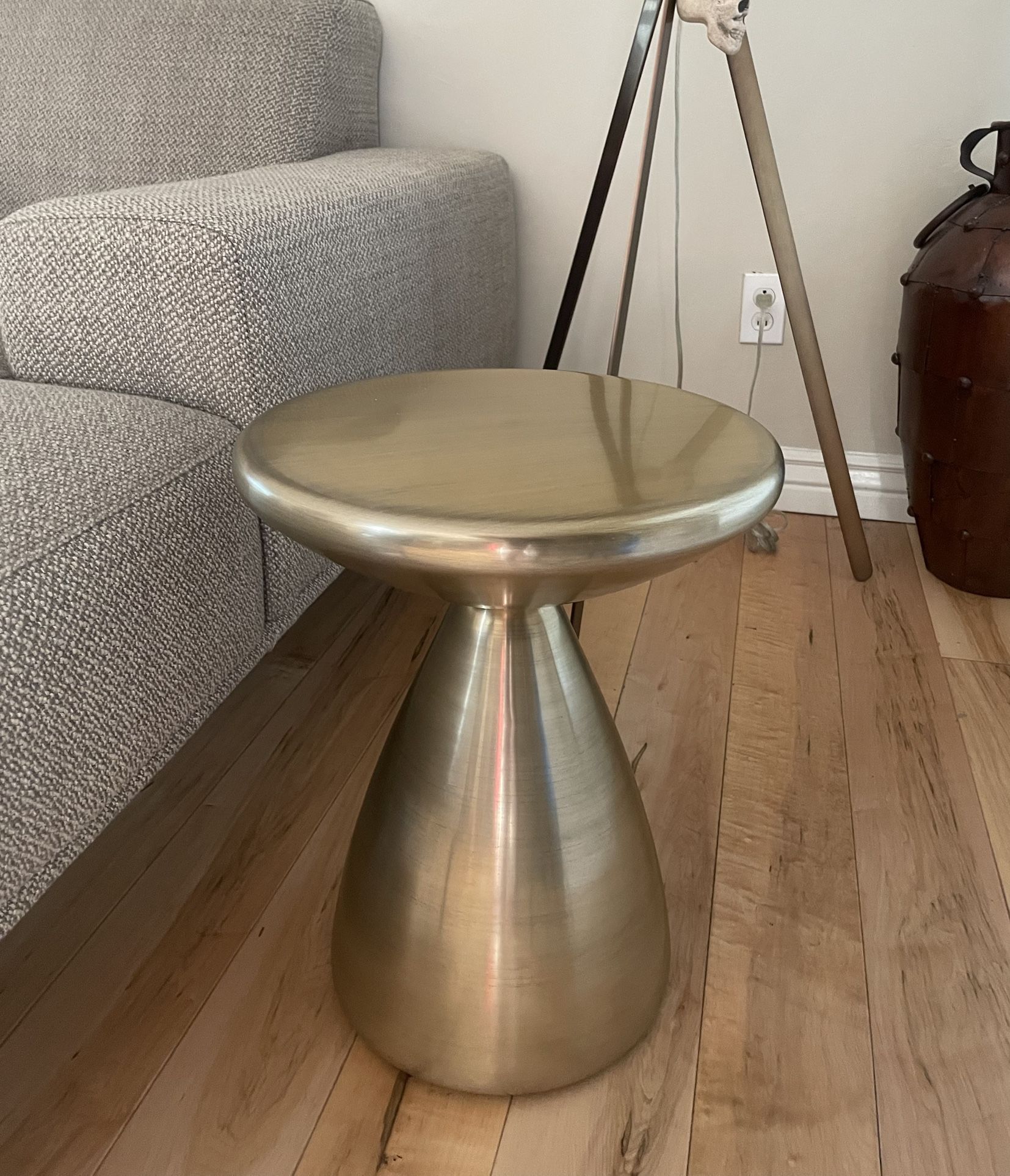 WEST ELM Cosmo Side End Table Antique Brass