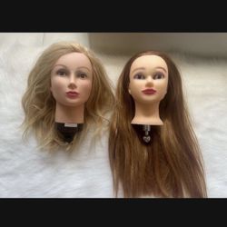 (2) Mannequin Head for Hairstyles Professional Styling Hairdressing