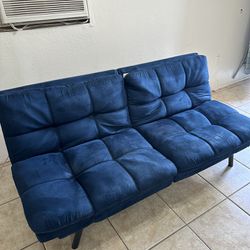 Blue Futon Sofa Bed