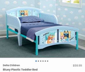 Bluey Plastic Toddler bed frame/ Bluey/ kids/ toys/ bed/ furniture / New