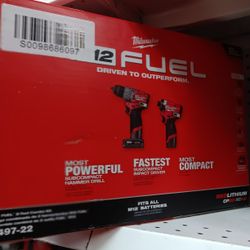 Milwaukee new Kit Hammer Drill And Impact 12M Fuek 