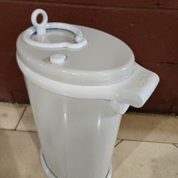 Ubbi Stainless Steel Baby Diaper Pail Grey White