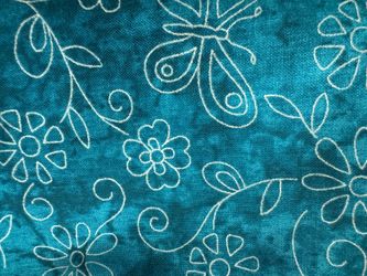 Beautiful color butterfly cotton fabric