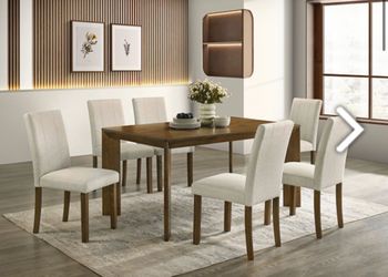7PC DINING SET ( FREE DELIVERY )