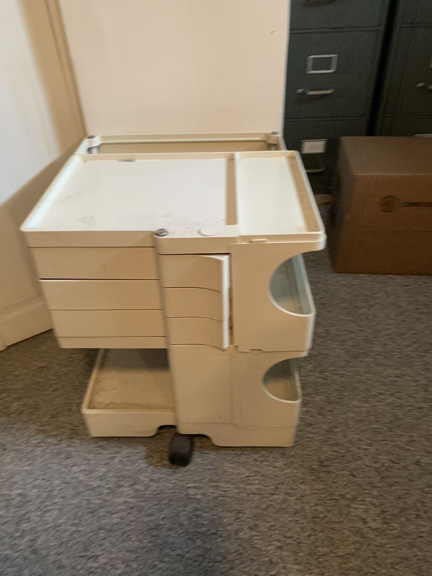 Rolling File Cabinet By  Charette Retails For $300