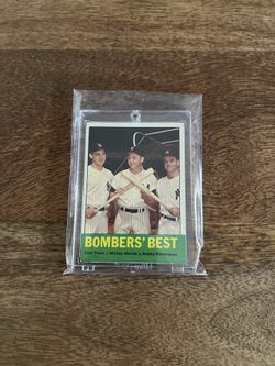 MICKEY MANTLE-NY YANKEES-1963 Topps BOMBERS' BEST # 173