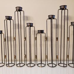 Elk Lighting Metal Tower Candle Holder 8 Tealights 