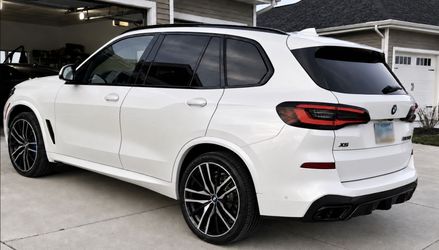 2020 BMW X5 m50i - mineral white - Black Leather
