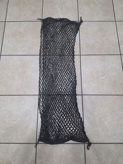 Black Elastic Cargo Net with Hook Clips