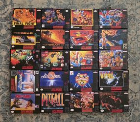 Lot 10 SNES Boxes. Nintendo. **READ**