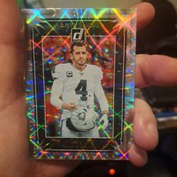 Derek Carr Raiders Card 