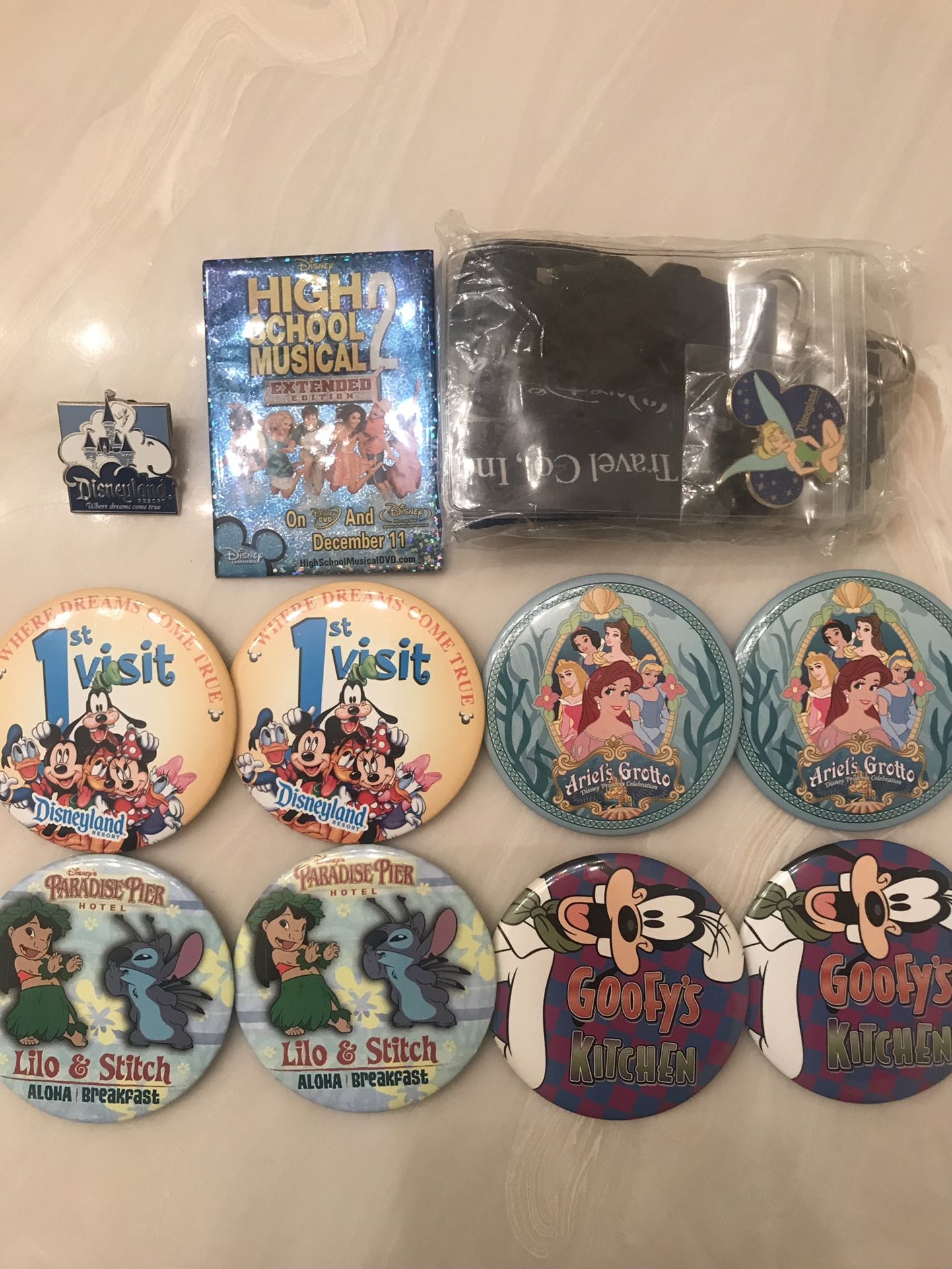 13 Vintage 2005 Collectible Disney Pins Tinker Bell High School Musical 2 Where Dreams Come True