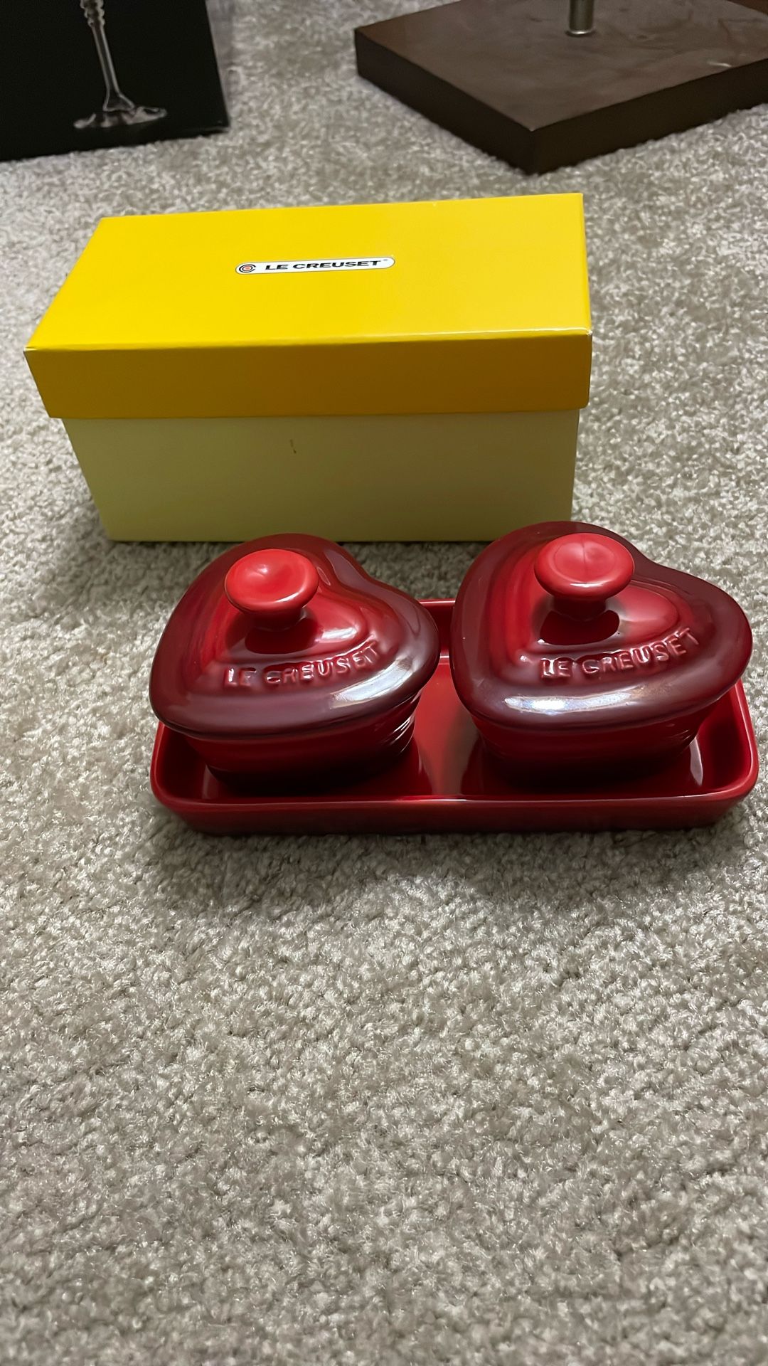 Le Creuset Petit Ramekin D'Amour Set In Rose Quartz