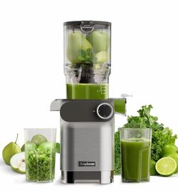 Anybear Cold Press Juicer 200W Masticating Slow Juicer 4.3" Large Feed Chute Fit Whole Fruits Vegetables | Upgraded Auger | Tritan Material | BPA Free