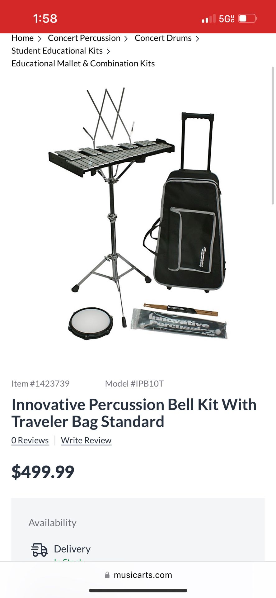 Innovative Percussion Bell Kit 