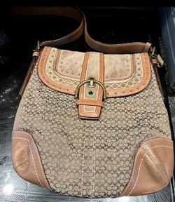 Vtg Coach Messenger/Boho Buckle Bag 