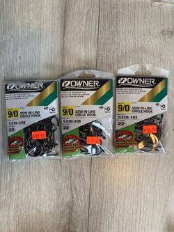 Owner 9/0 Circles 15$ Per Bag