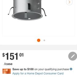 HALO
H2750 6 in. Aluminum LED Recessed Lighting Housing for Remodel Shallow Ceiling, T24, Insulation Contact, Air-Tite