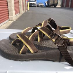 Chaco Z/2 Classic Women’s Brown Gold Toe Loop Adjustable Sport Sandals Size W10