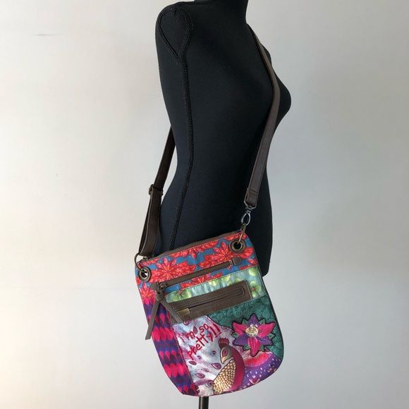 Womens Desigual Colourful Crossbody Bag
