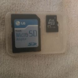 Micro SD Card And Adapter 2GB