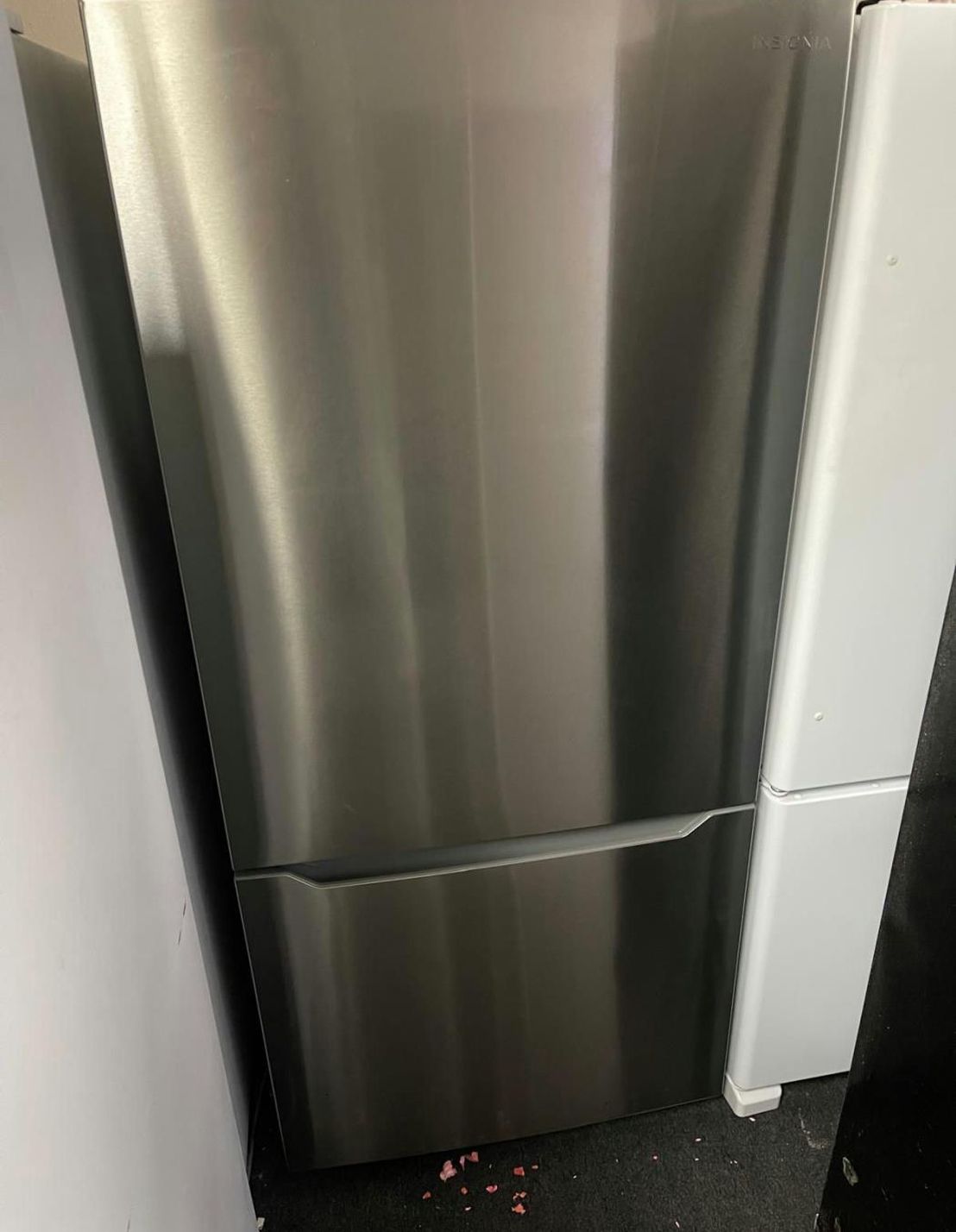 Insignia Stainless Steel Bottom Freezer Fridge - Great Condition