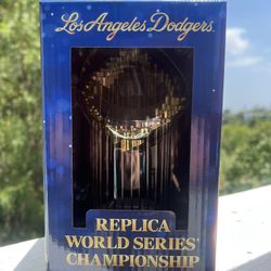 Unopened L.A. Dodgers Replica World Series Championship Trophy 