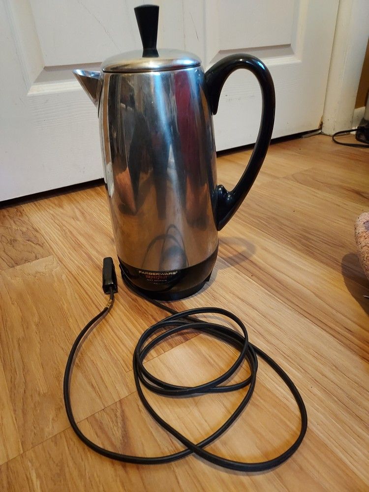 Vintage Farberware Superfast Electric Percolator Coffee Pot 