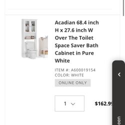Cabinet Over The Toilet 