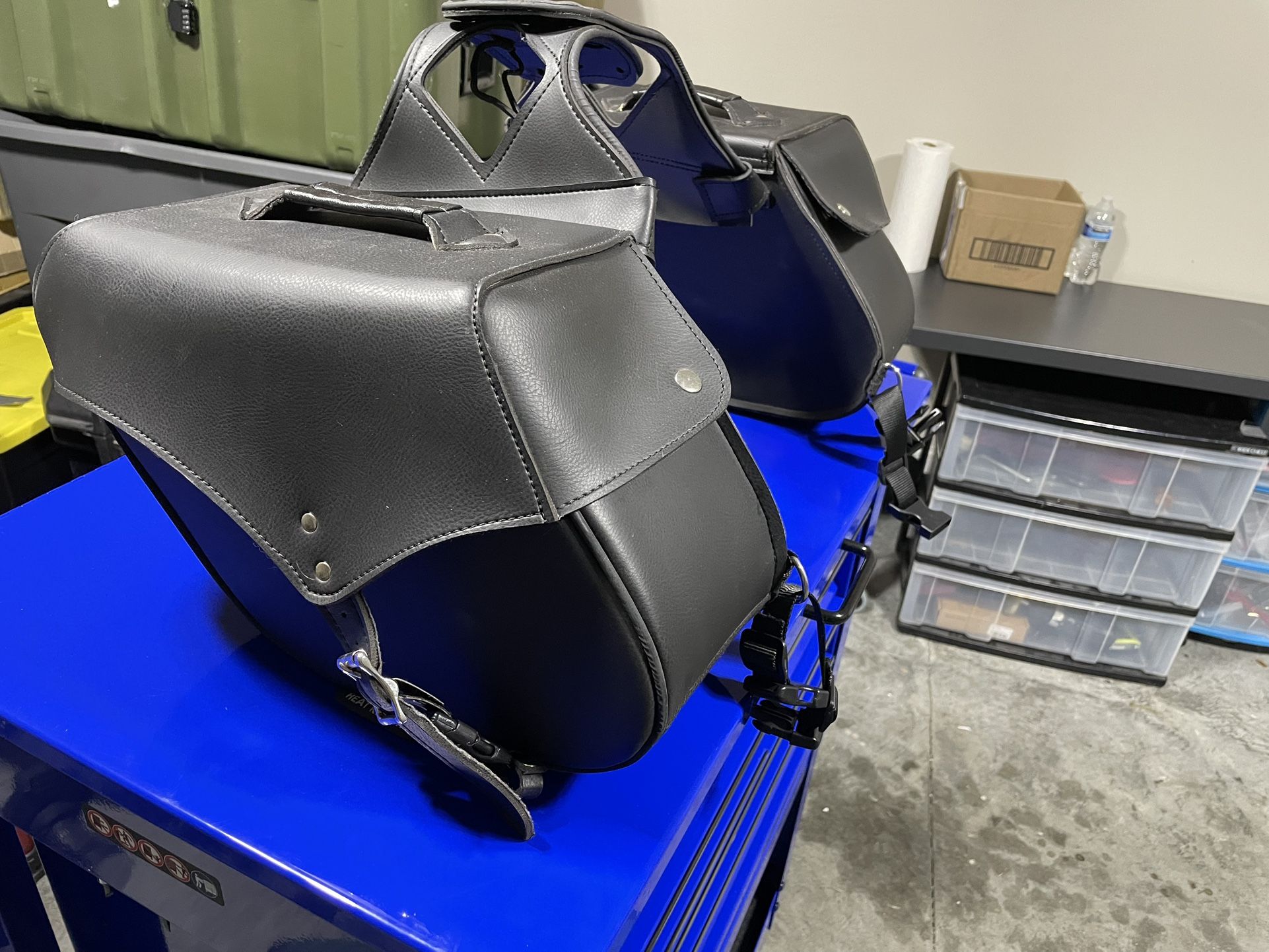 Real  Leather Motorcycle Saddle Bags