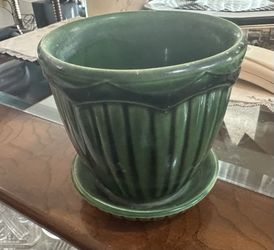 Vintage Green Mccoy Planter Marked 634- 4” X 4”