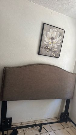 Queen bed frame and headboard