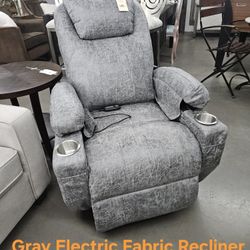 Recliner Gray Electric We are located at 2811 East Bell road. Another Time Around Furniture.

