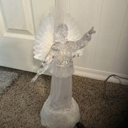 Heralding His Birth" Fiber Optic Electric Lighted Angel