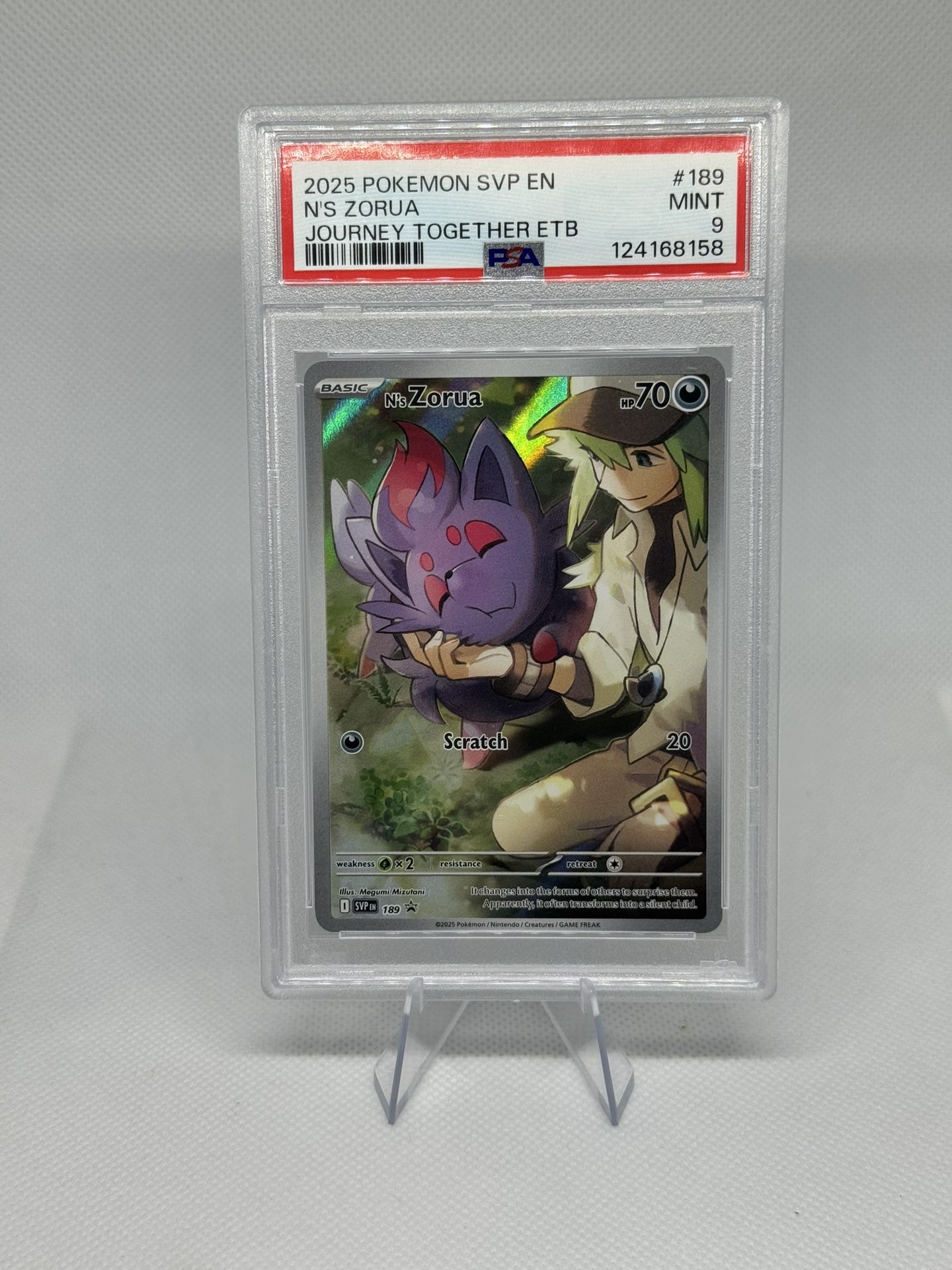 N's Zorua 189 Sv: Scarlet & Violet Promo Cards Holo PSA 9