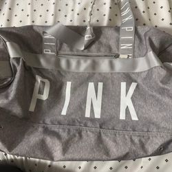 PINK Victoria’s Secret Heather Gray Travel Bag
