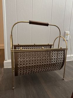 Vintage magazine holder