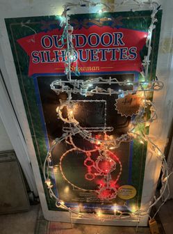 Outdoor Silhouettes Snowman 44” Pre-Wired