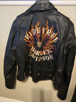 Women's harley Davidson biker jacket size large
