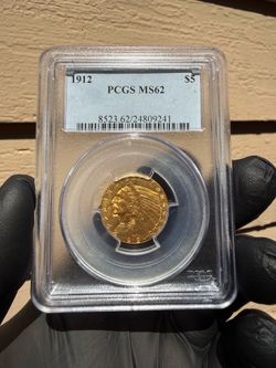 1912 Indian head half eagle gold coin
